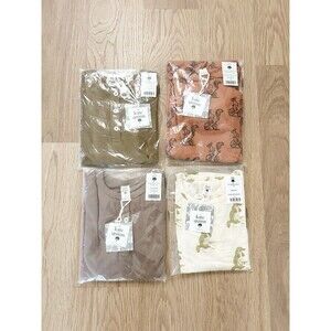 NWT Lot of 4 Long Sleeve Kate Quinn Organic Boys 7 Henley and Hoodie Bamboo